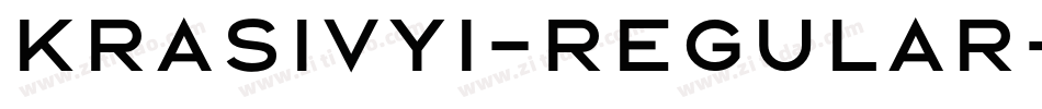 Krasivyi-Regular字体转换