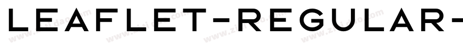 Leaflet-Regular字体转换