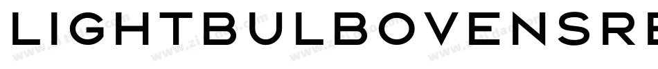 LightbulbOvensRegular-GjyD字体转换