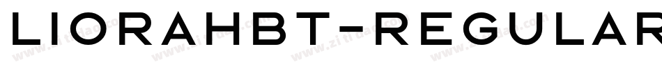 LiorahBT-Regular字体转换