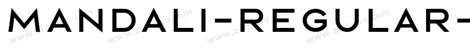 Mandali-Regular字体转换