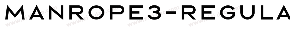 Manrope3-Regular字体转换