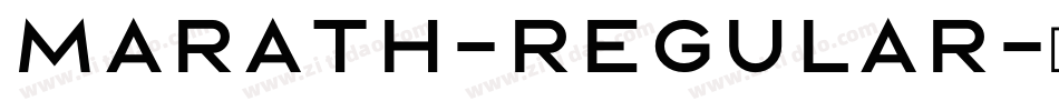 Marath-Regular字体转换