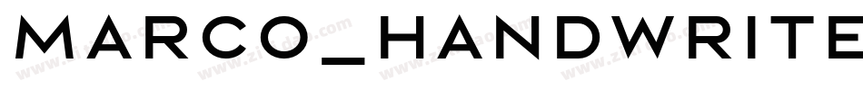 Marco_handwrite-Regular字体转换