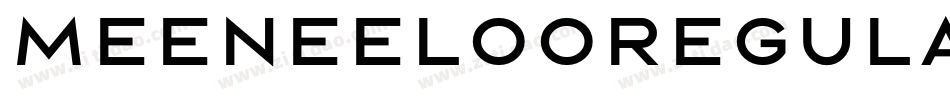 MeeneelooRegular-Regular字体转换