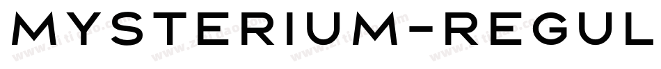 Mysterium-Regular字体转换