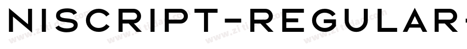 NISCRIPT-Regular字体转换