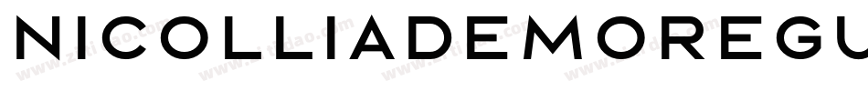 NicolliaDEMORegular字体转换