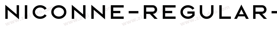 Niconne-Regular字体转换