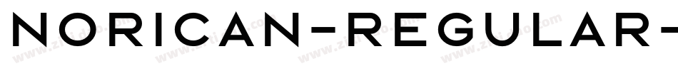 Norican-Regular字体转换