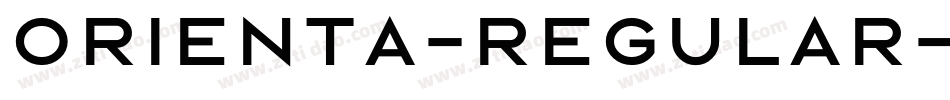Orienta-Regular字体转换