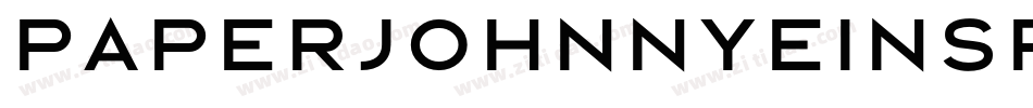 PaperjohnnyeinsRegular-Yll8字体转换