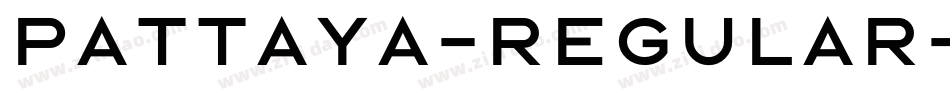 Pattaya-Regular字体转换