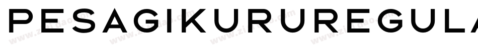 PesagiKuruRegular-BpdV字体转换
