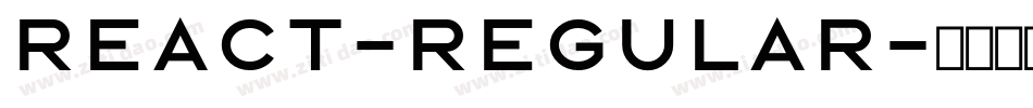 React-Regular字体转换