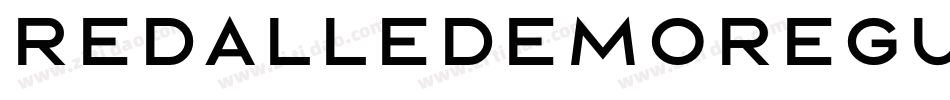 RedalleDEMORegular字体转换