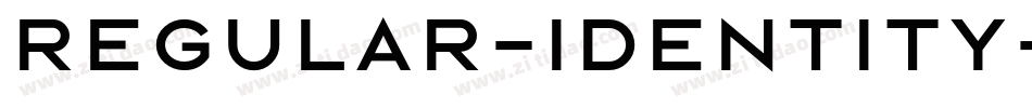 Regular-Identity-H字体转换