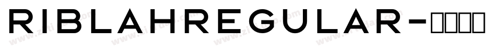 RiblahRegular字体转换