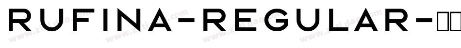 Rufina-Regular字体转换
