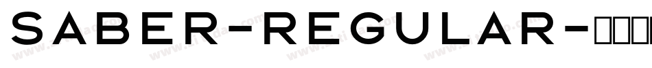 Saber-Regular字体转换