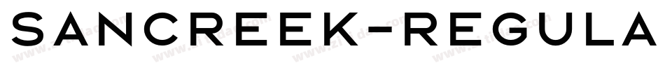 Sancreek-Regular字体转换