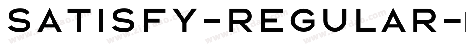 Satisfy-Regular字体转换
