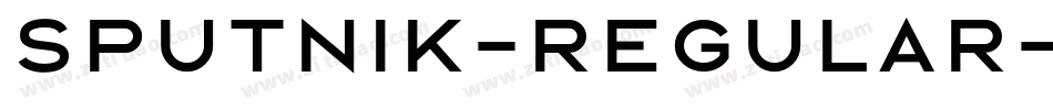 Sputnik-Regular字体转换