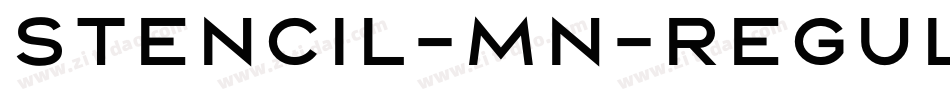 Stencil-MN-Regular字体转换