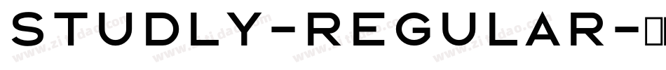 Studly-Regular字体转换