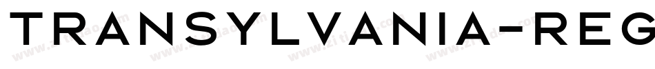 Transylvania-Regular字体转换