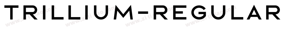 Trillium-Regular字体转换