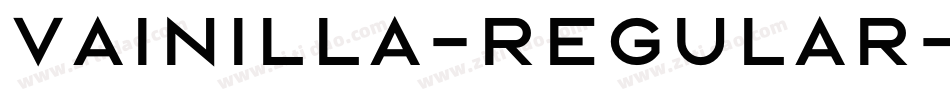 Vainilla-Regular字体转换
