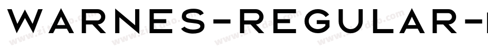 Warnes-Regular字体转换