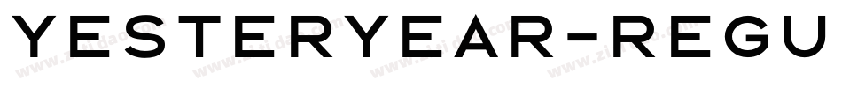 Yesteryear-Regular字体转换