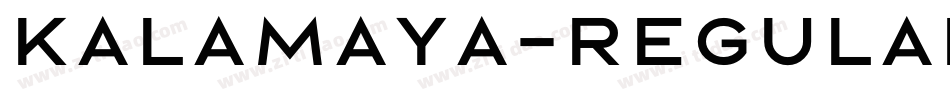 kalamaya-Regular字体转换