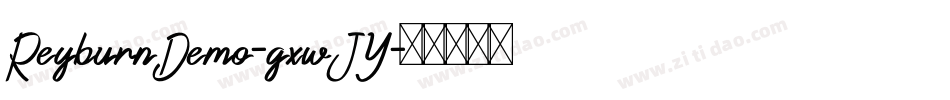 ReyburnDemo-gxwJY字体转换