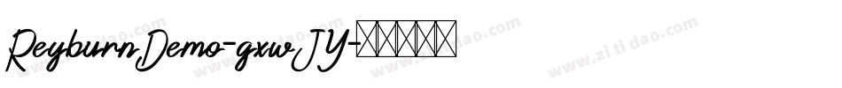 ReyburnDemo-gxwJY字体转换