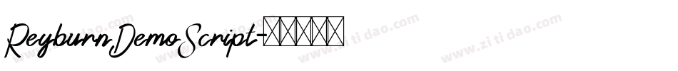 ReyburnDemoScript字体转换