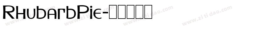 RhubarbPie字体转换