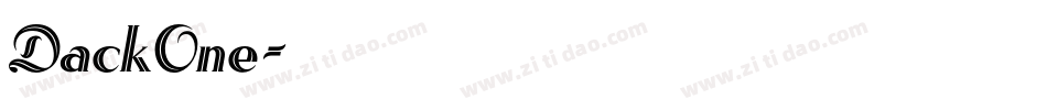 DackOne字体转换