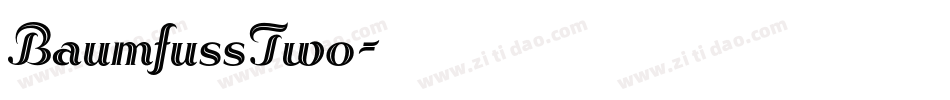 BaumfussTwo字体转换