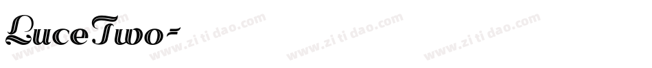 LuceTwo字体转换