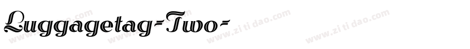 Luggagetag-Two字体转换