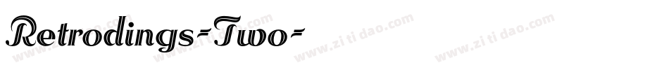 Retrodings-Two字体转换