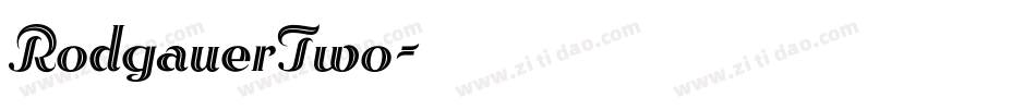 RodgauerTwo字体转换