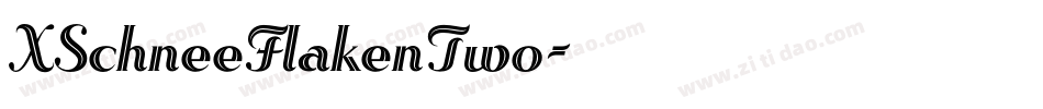 XSchneeFlakenTwo字体转换