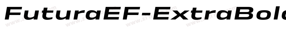FuturaEF-ExtraBoldObl字体转换