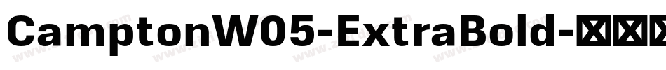 CamptonW05-ExtraBold字体转换