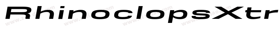 RhinoclopsXtraExpandedItal-9YYAZ字体转换