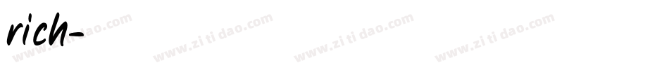 rich字体转换